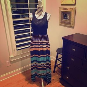 Maxi dress with side cut outs